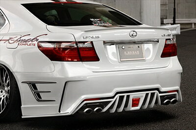 LEXUS LS460 USF40 前期 HYPER ZERO CUSTOM エアロ専用マフラー ハーフステン両側出し 取付込