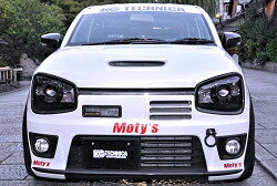 アルトターボRS/ワークス HA36S FRPボンネット ノーマルインタークーラー用 塗装済み