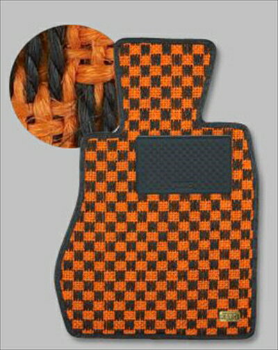 シルビア ヴァリエッタ S15 フロアマット シザル オレンジ/ブラック