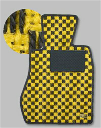 GT-R R35 フロアマット シザル イエロー/ブラック