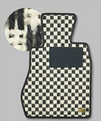N-ONE JG# フロアマット シザル リアゲート(荷室)のみ ホワイト/ブラック(2)
