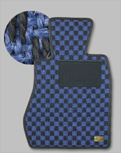 ランサーエボリューション X CZ4A MT車用 フロアマット シザル ブルー/ブラック