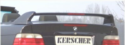 BMW E36 Rear Wing 3part Carbon Inserts Cabrio with Brakelight