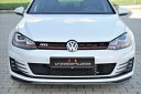 VW Golf7 GTI/GTD Frontspoilerschwert aus Carbon passend 塗装済み