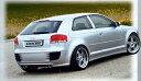 AUDI A3 8P Complete Exhaust System 4x76mm/cut 20° 4-Zyl., 4WD, Turbo (3-doors)
