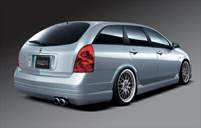 P12 PRIMERA WAGON EIK リアバンパースポイラー 塗装取付込