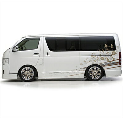 ハイエース 200系 3型 標準ボディ Urban Style サイドステップ ロング5ドア用 塗装済 ホワイト (058) 取付込