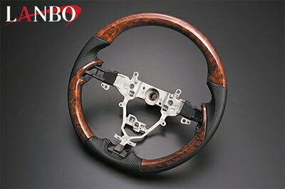 ジムニーシエラ JB74 LANBO オリジナルコンビステアリング ガングリップ 茶木目