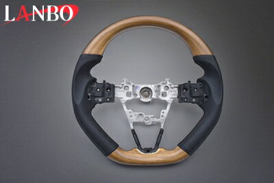 S500/510 ハイゼットトラック/ジャンボ 後期 LANBO オリジナルステアリング ガングリップ ライトブラウン