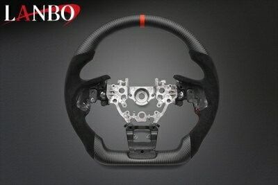 VN レヴォーグ LANBO プレミアムスポーツ ステアリング ウェットカーボン×リアルパンチングレザー