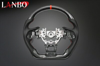 SK フォレスター LANBO プレミアムスポーツ ステアリング ウェットカーボン×リアルレザー