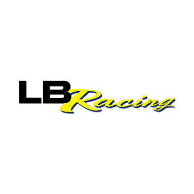 LB-Racing Team Logo Sticker Msize Black