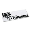 LB-PERFORMANCE 日章 Sticker L Black