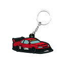 Rubber Keychain ER34 Red x Black