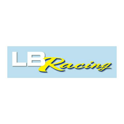 LB-Racing Team Logo Sticker Msize White