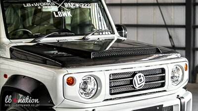 JB74W ジムニーシエラ lb★nation G mini LB ボンネットフード カーボン