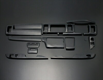 ハイエース 200系 4型 S-GL 標準ボディ インテリアパネル Ver.2 15ピース カラー：黒木目
