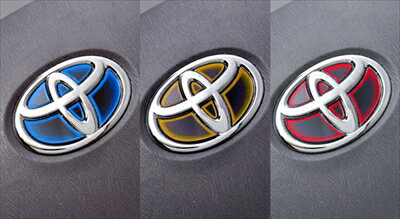 ヴェルファイア 20系 後期 LXステアリングエンブレムカラードベース グラーデーションブルー