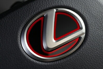 LEXUS RX 20系 前期 ステアリングエンブレムカラードベース TYPE2 グラデーション レッド