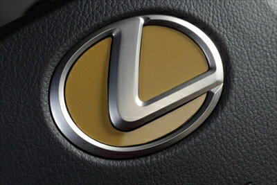 LEXUS RX 20系 前期 ステアリングエンブレムカラードベース TYPE2 ソリッド ゴールド