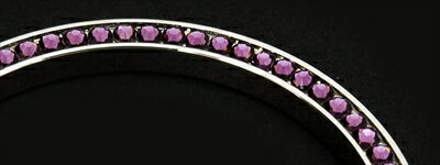 LEXUS GS450h/350/250 LXラインストーンリング(エンジンスタート/ストップ) パープル（アメジスト）