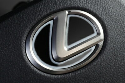 LEXUS IS 30系 LX ステアリングエンブレムカラードベース タイプ2 グラデーションホワイト