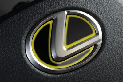 LEXUS GS 10系 LXステアリングエンブレムカラードベース LEXUS Type 2 グラデーション イエロー