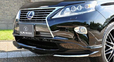 LEXUS RX450h/350/270 2012.04-2015.10 LXカラードフロントバンパーガーニッシュ Ver.ノーマルバンパー ソナー装着車用 ABS製 専用ガンメタリック塗装仕上げ