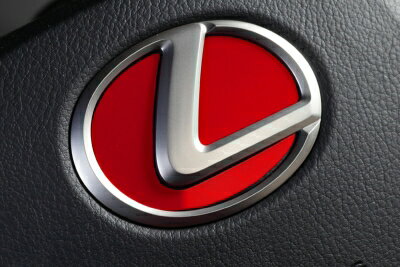 LEXUS NX 10系 LXステアリングエンブレムカラードベース レクサスTYPE-1 (2020/7-) ソリッドカラー レッド