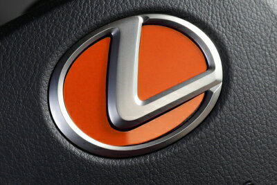 LEXUS NX 10系 LXステアリングエンブレムカラードベース レクサスTYPE-1 (2020/7-) ソリッドカラー オレンジ