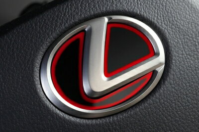 LEXUS NX 10系 LXステアリングエンブレムカラードベース レクサスTYPE-1 (2020/7-) グラデーションカラー レッド