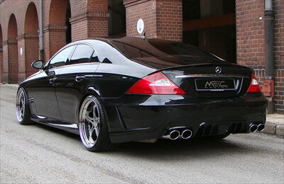 MEC Design BENZ CLS W219 Rear Spoiler 3pc in Carbon (Carbon Finish) 取付込