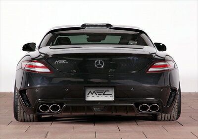 MEC Design BENZ SLS W/A197 Extreme Rear Diffuser in Carbon finish