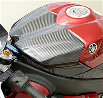 YZF-R1 07-08 タンクトップカバー カーボン(ウェット) 綾織りカーボン製 クリア塗装済み