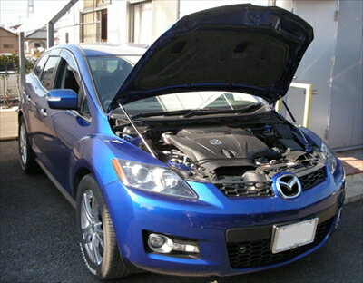 CX-7 ER3P ボンネットダンパー シルバーカーボン ※車検証必要