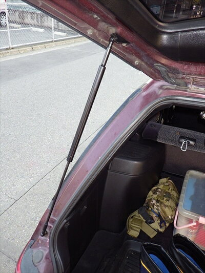 レガシィ ツーリングワゴン BF アプライドD型 リアゲートダンパー シルバーカーボン ※車検証必要