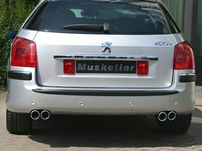 PEUGEOT 407 スポーツサイレンサー 76mmx2 L/R Sedan 2.2L