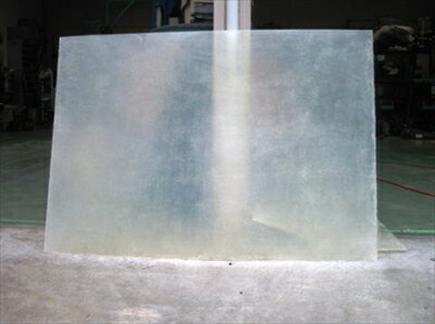 半透明FRP平板 ガラスマット2プライ 厚み約1.8mm仕様 寸法1300mm×1200mm