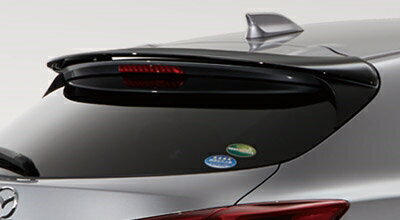 アクセラ BM/BY リアルーフスポイラー メーカ塗装済品 ジェットブラックマイカ 取付込