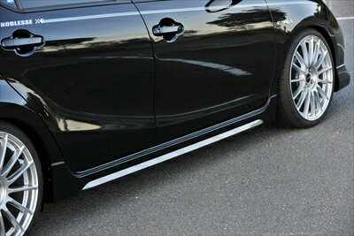 アクア NHP10 前期 タイプユーロ サイドステップ ツートン塗装済 ライムホワイトパールクリスタルシャイン（082）×ブラック 取付込