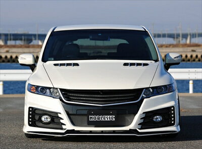 オデッセイ RB3 グリル一体式フロントバンパー タイプユーロNEO Mark-2 前期用 フロントカメラ対応 塗..