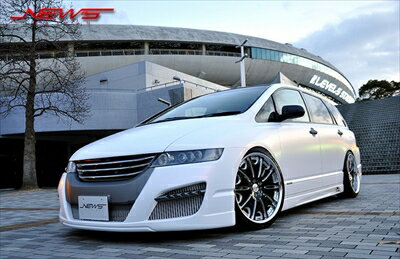 オデッセイ RB1 Euro Spartan style フロントバンパースポイラー ver.2 フォグなしタイプ前期後期共通 塗装済み