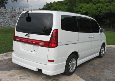 セレナ C24 前期 リアハーフスポイラー 塗装済み