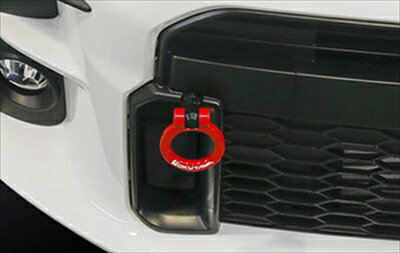 GRヤリス フリップアップトーイングフック フロント レッド(2)