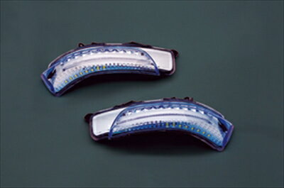 プリウス ZVW30系 LEDウインカーミラーレンズキット アクアレンズ ホワイトライトバー 塗装済み