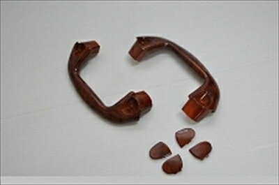 エブリイワゴン DA64W Aピラー アシストグリップ 2P 黒木目