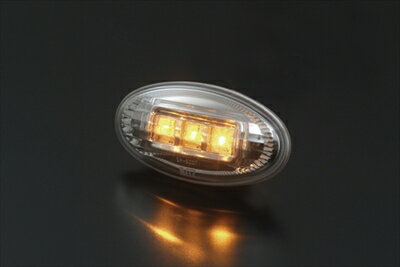 ハスラー MR31S LED クリスタルサイドマーカー クリアレンズ 取付込