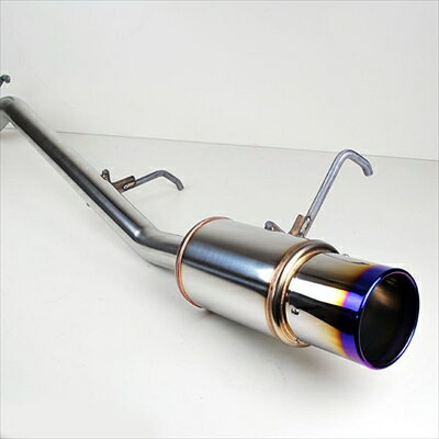 ラパン ターボ　HE21S rosso modelloマフラー Ti-C ブルー