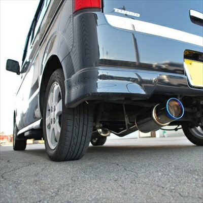 エブリイワゴン ターボ DA64W rosso modelloマフラー Ti-C ブルー 取付込