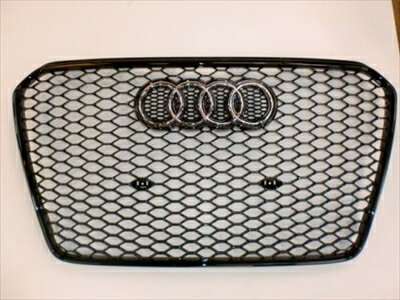 Audi A5 RS5 (フェイスリフト後) フロントグリル ブラックタイプ 本体+レインホースカバー+ナンバーホ..